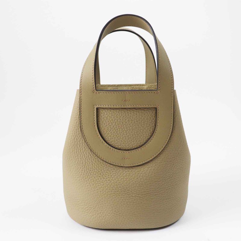 Hermes In The Loop 18 Beige Marfa Silver Hardware Taurillon Clemence Swift