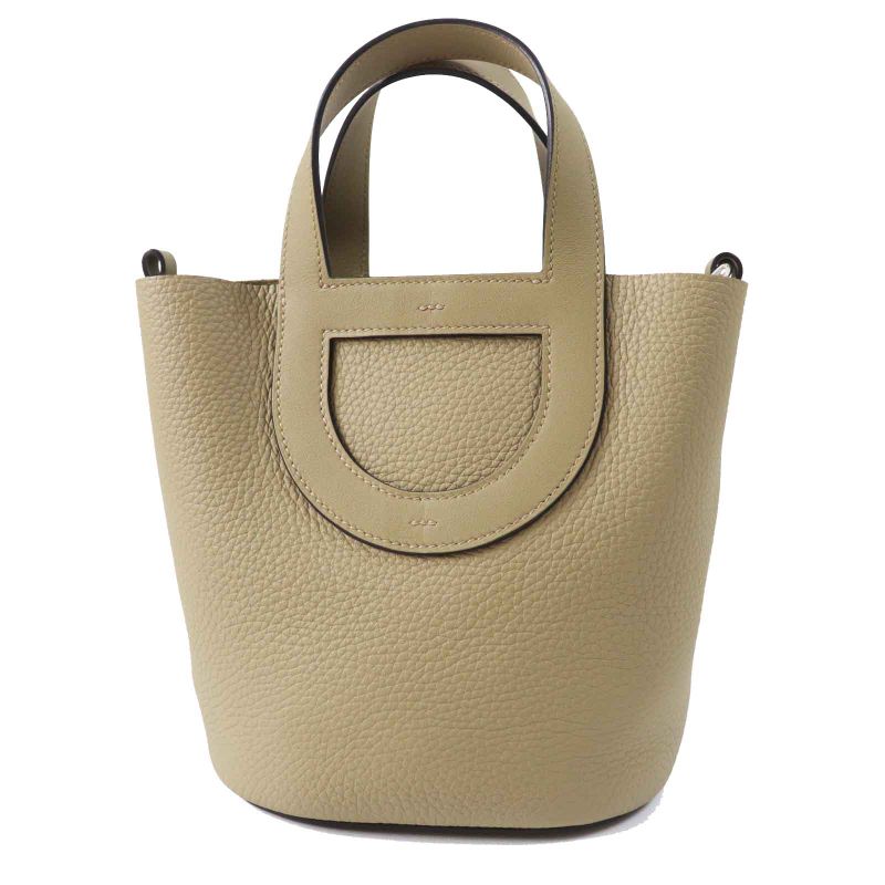 Hermes In The Loop 18 Beige Marfa Silver Hardware Taurillon Clemence Swift