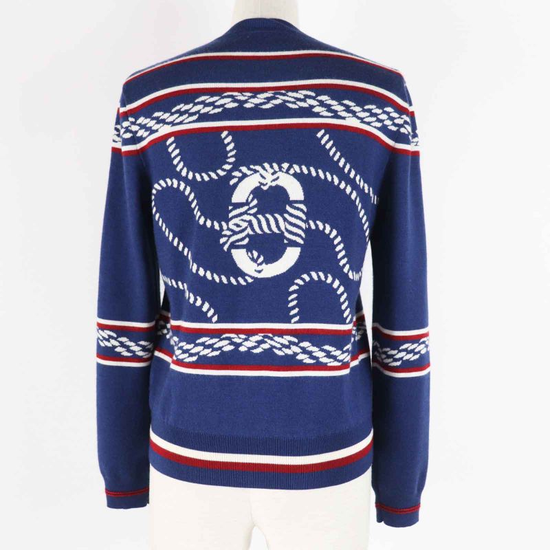 Hermes 23SS 3e2715d4 Cashmere Silk Canoe Chain Anchor With Serie Buttons Long