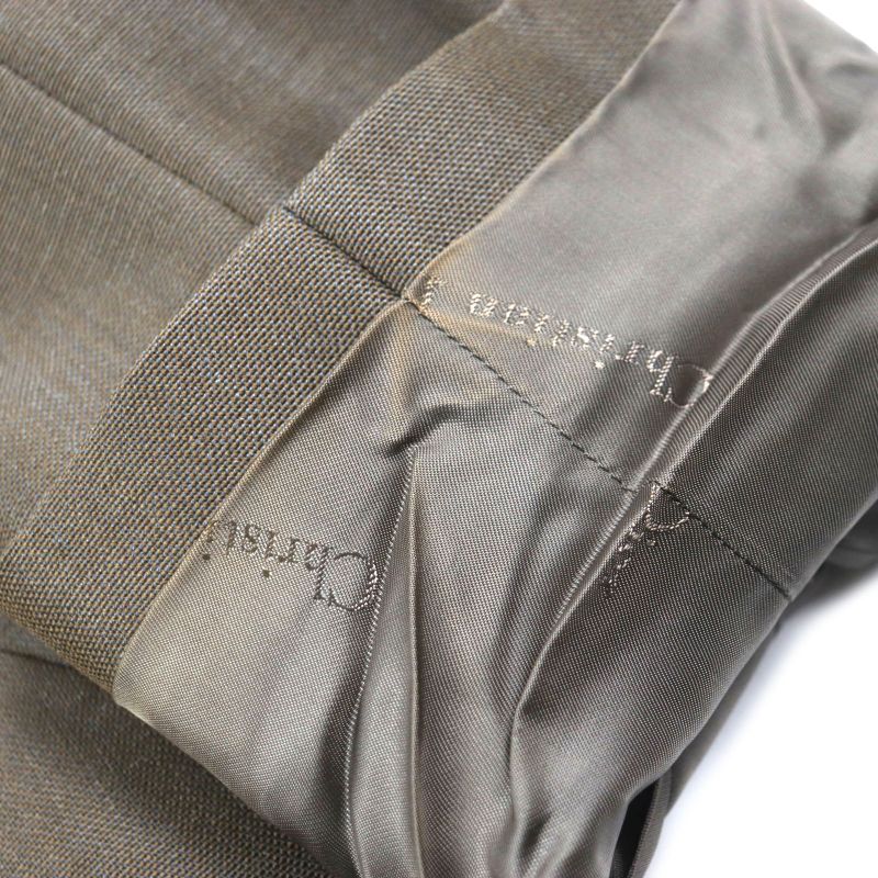  DIOR Homme 923c301a4441 Wool Mohair Logo Button Long Double Chester Coat