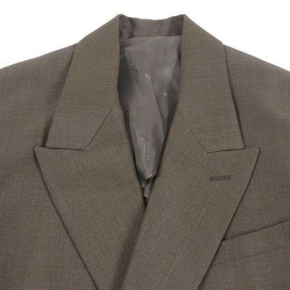  DIOR Homme 923c301a4441 Wool Mohair Logo Button Long Double Chester Coat