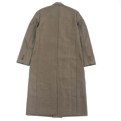  DIOR Homme 923c301a4441 Wool Mohair Logo Button Long Double Chester Coat