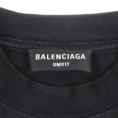  Balenciaga 21AW 698227 B Authentic Patched Print Checked Damaged Long Sleeve
