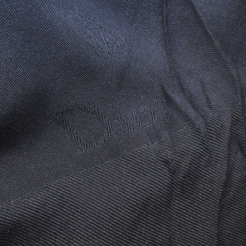 Unused Christian DIOR Silk Lurex Stole Logo Jacquard Gradient Large Shawl Blue
