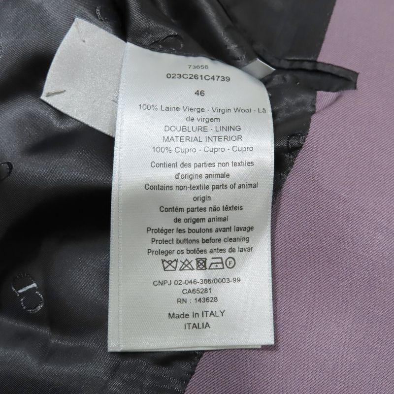 Unused 22aw DIOR Tailored Jacket Double Breasted Peaked Lapel Fully Lined CD
