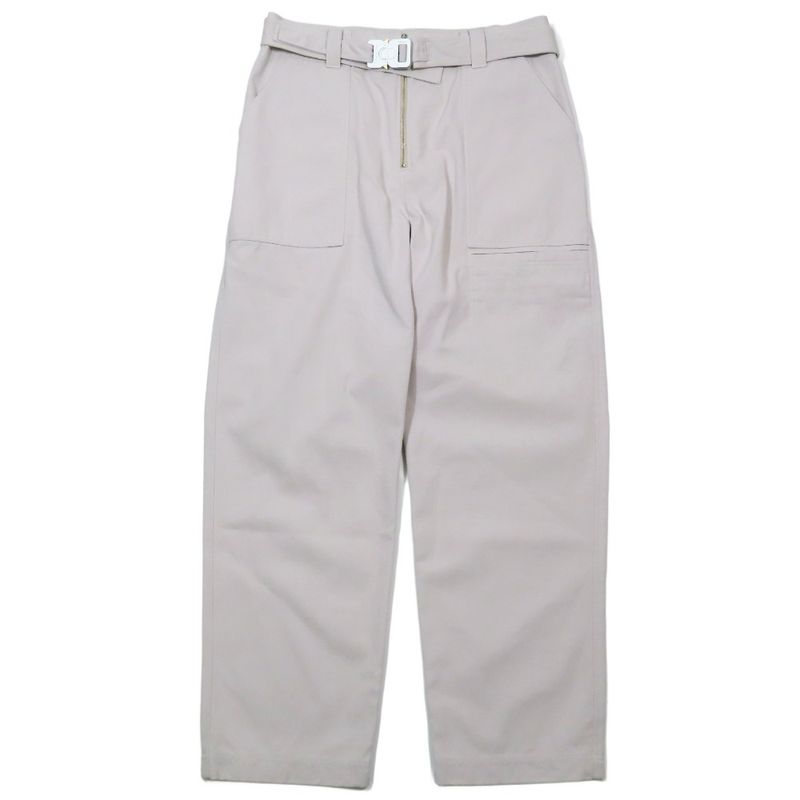 Unused 22aw DIOR Roller Coaster Belt Chinos Wide Work Pants Zip Fly CD Logo