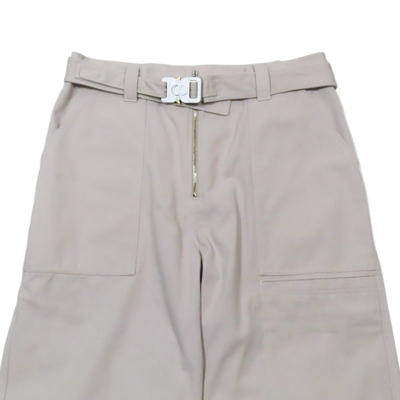 Unused 22aw DIOR Roller Coaster Belt Chinos Wide Work Pants Zip Fly CD Logo