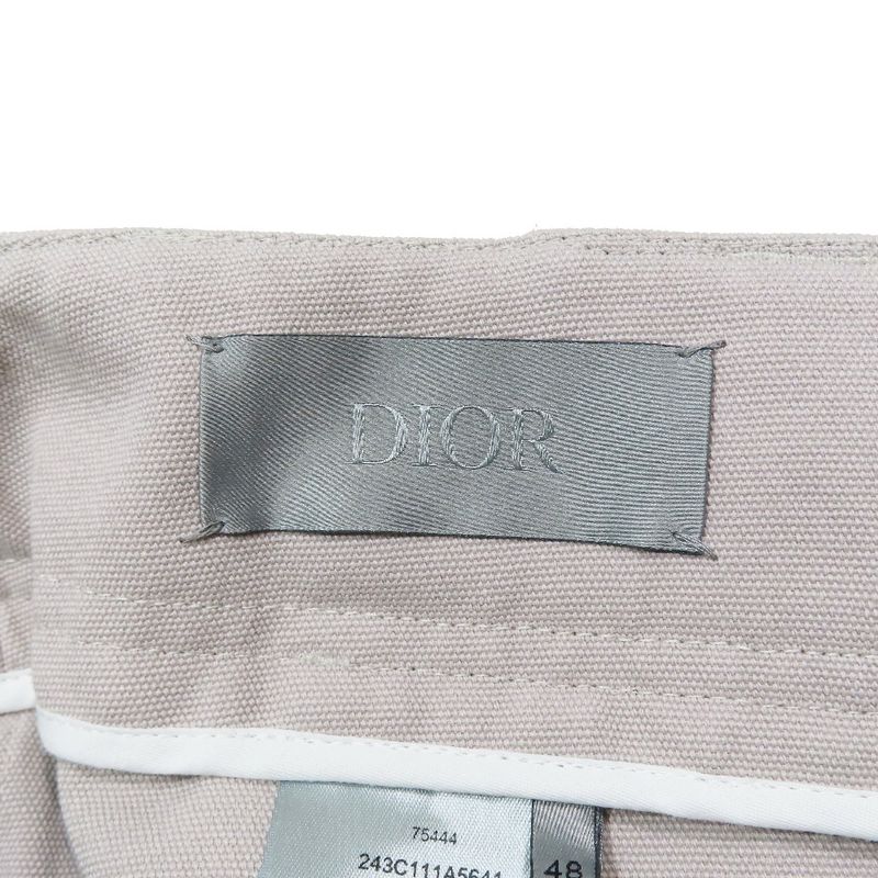 Unused 22aw DIOR Roller Coaster Belt Chinos Wide Work Pants Zip Fly CD Logo