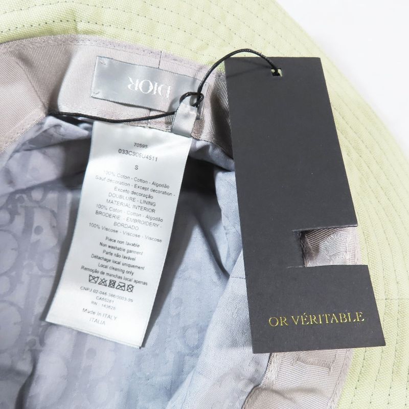 Unused DIOR X Cactus Jack Travis Scott Cactus Jack Bob Hat Bucket Hat Embroidere