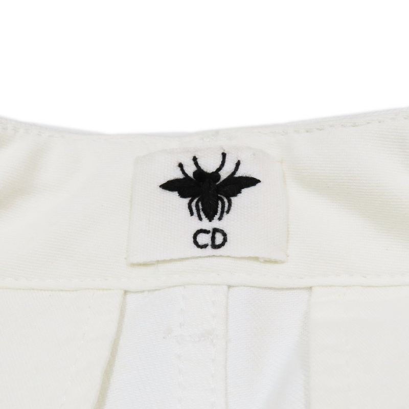 Unused 22SS Christian DIOR D-jungle Pop Denim Cargo Pants Print F32 White Green