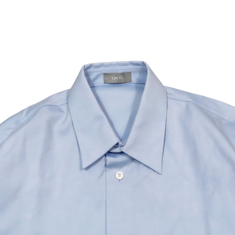 Unused DIOR Cotton Dress Shirt Regular Collar Blouse 933c569a4588 Long Sleeves