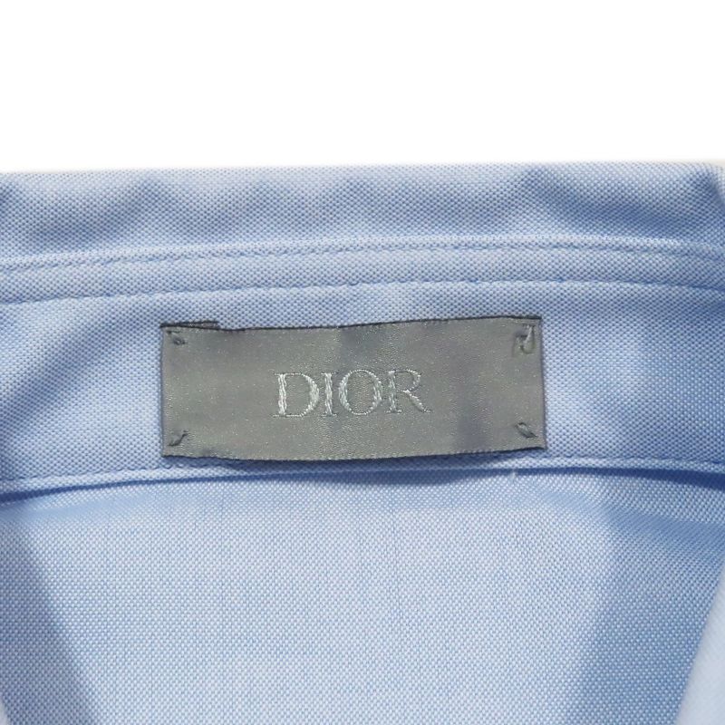 Unused DIOR Cotton Dress Shirt Regular Collar Blouse 933c569a4588 Long Sleeves