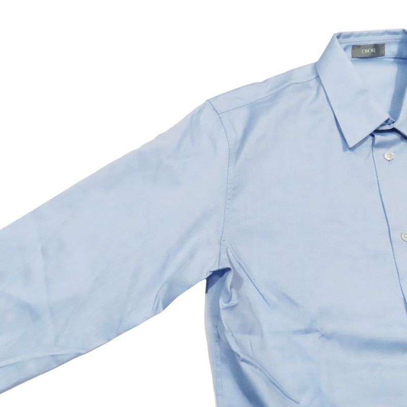Unused DIOR Cotton Dress Shirt Regular Collar Blouse 933c569a4588 Long Sleeves