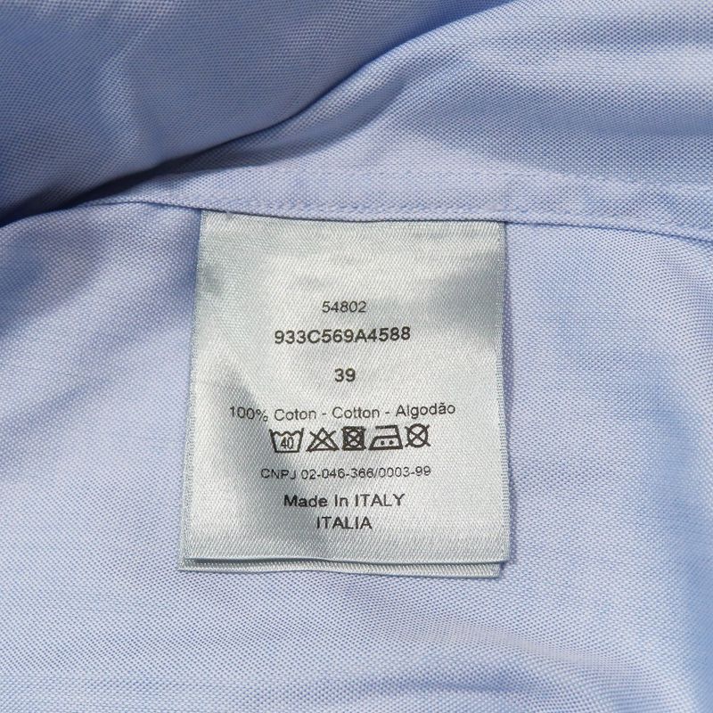 Unused DIOR Cotton Dress Shirt Regular Collar Blouse 933c569a4588 Long Sleeves
