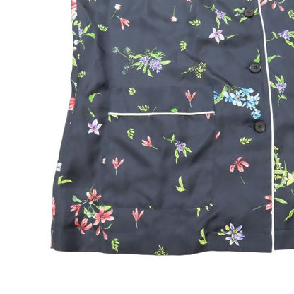 Unused 22aw Christian DIOR Zodiac Pixel Silk Shirt Floral Pattern Constellation