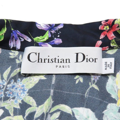 Unused 22aw Christian DIOR Zodiac Pixel Silk Shirt Floral Pattern Constellation