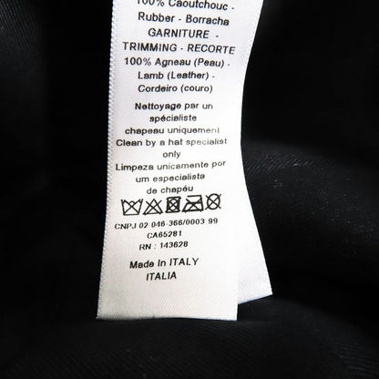 Unused Christian DIOR Leopard Pattern Oblique Cap Logo Belt Baseball Cap Yellow