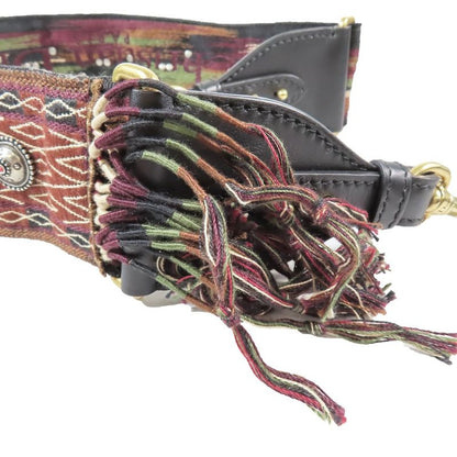 Unused Christian DIOR Shoulder Strap For Bag Fringe Studs Concho Medallion