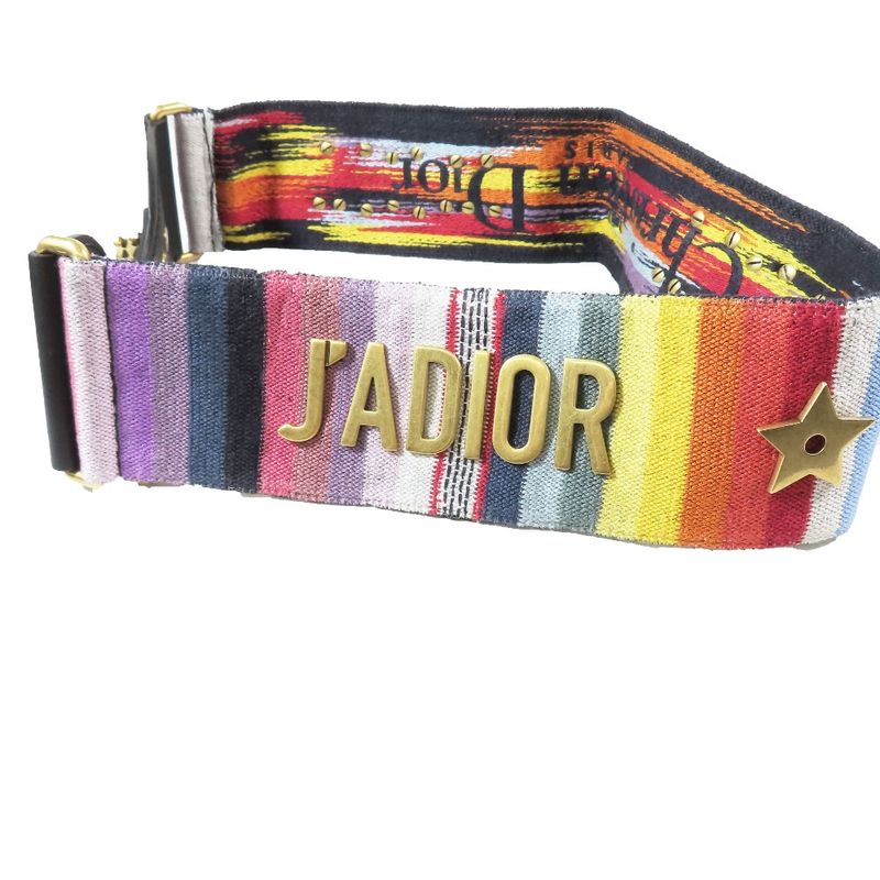 Unused Christian DIOR Jadior Logo Hardware Canvas For Bag Shoulder Strap