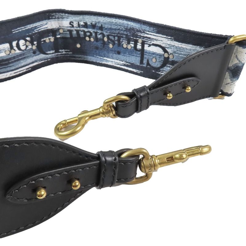 Unused Christian DIOR Wide Shoulder Strap For Bag Concho Medallion Embroidery