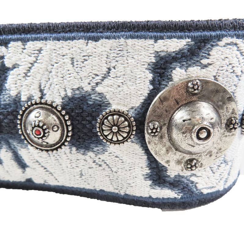 Unused Christian DIOR Wide Shoulder Strap For Bag Concho Medallion Embroidery