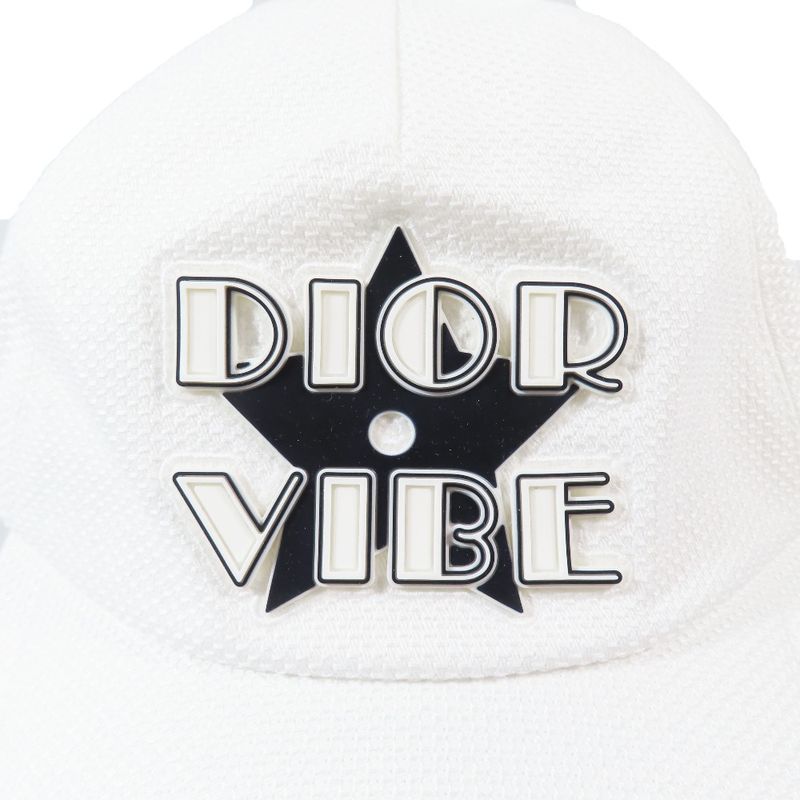 Unused 22AW Christian DIOR D-player CAP VIBE D-player Rubber Logo Baseball Cap