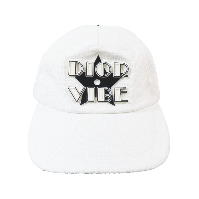 Unused 22AW Christian DIOR D-player CAP VIBE D-player Rubber Logo Baseball Cap