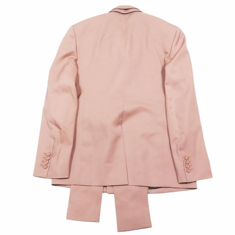 Unused 23AW DIOR Tailored Jacket Bleather Double Breasted Center Vent With