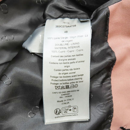 Unused 23AW DIOR Tailored Jacket Bleather Double Breasted Center Vent With