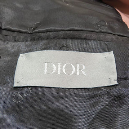 Unused 23AW DIOR Tailored Jacket Bleather Double Breasted Center Vent With