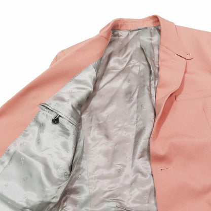 Unused DIOR Wool Tailored Jacket Bleather Single Breasted Side Vents Fully