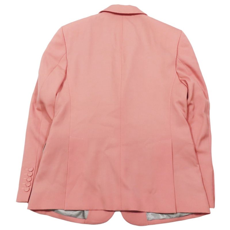 Unused DIOR Wool Tailored Jacket Bleather Single Breasted Side Vents Fully