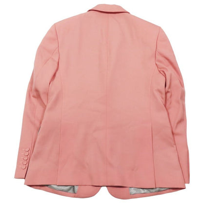 Unused DIOR Wool Tailored Jacket Bleather Single Breasted Side Vents Fully