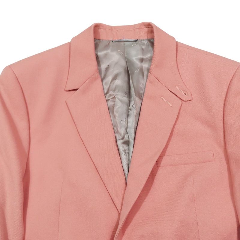 Unused DIOR Wool Tailored Jacket Bleather Single Breasted Side Vents Fully