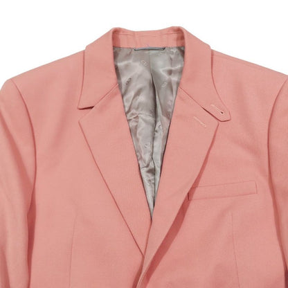 Unused DIOR Wool Tailored Jacket Bleather Single Breasted Side Vents Fully