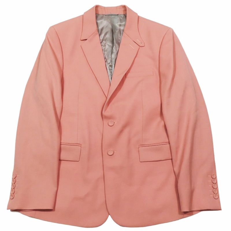 Unused DIOR Wool Tailored Jacket Bleather Single Breasted Side Vents Fully