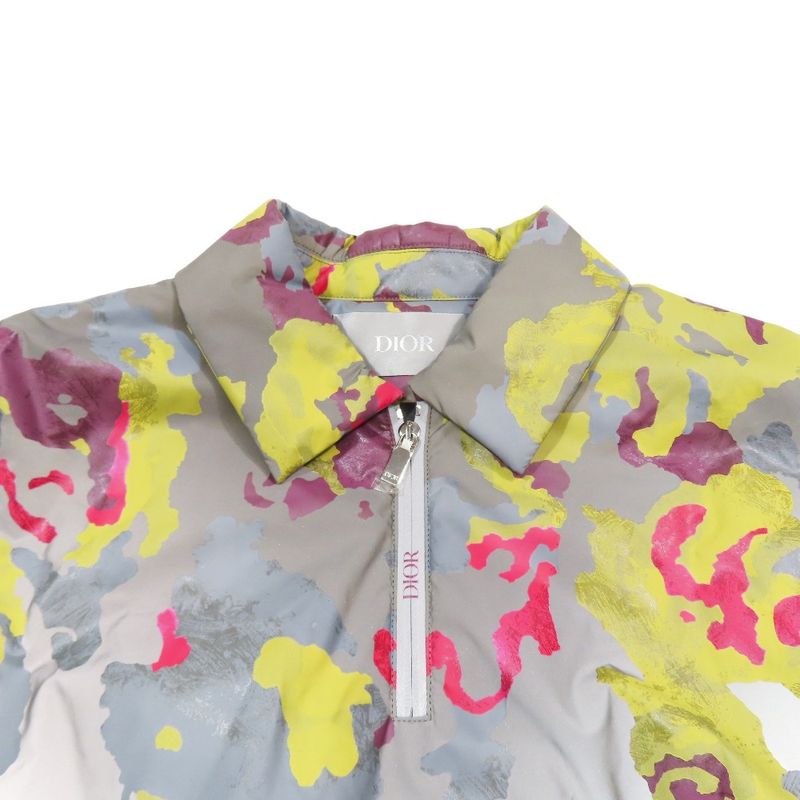 Unused 23SS DIOR Half Zip Pullover Anorak Jacket Blouson Cotton Total 50 Logo