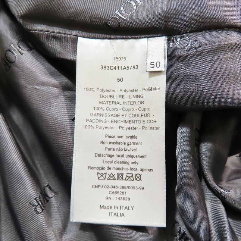 Unused 23SS DIOR Half Zip Pullover Anorak Jacket Blouson Cotton Total 50 Logo