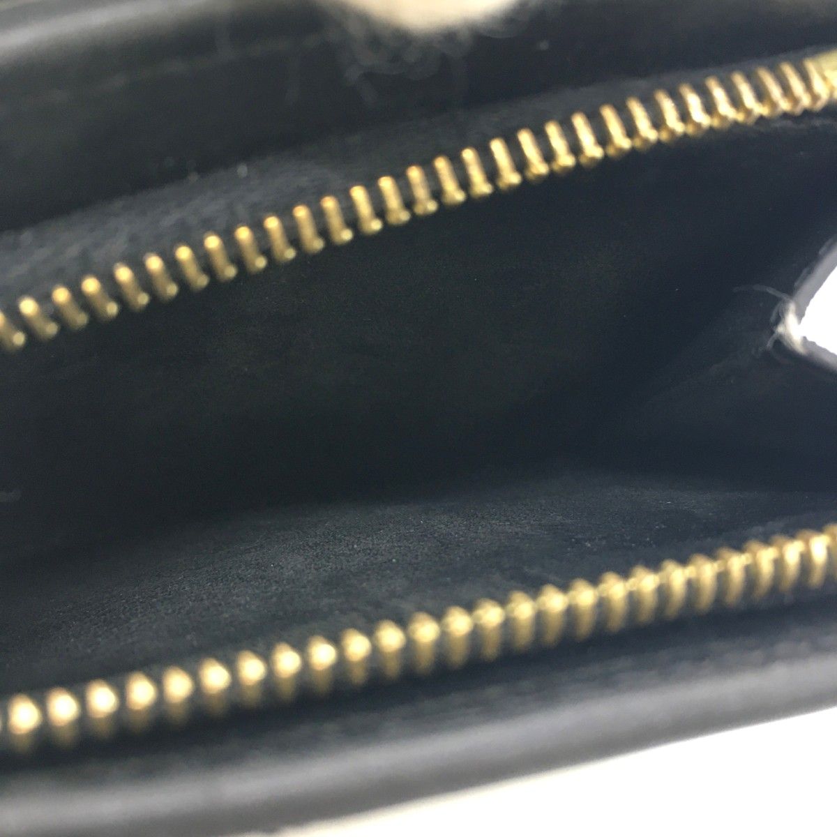 Celine Compact Wallet Triomphe Charm Grained Calfskin U-Ie-4284 Black