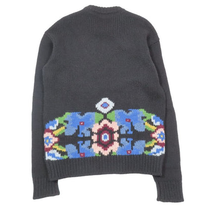 Good Quality 18AW Prada Virgin Wool All-over Knit Sweater Long Sleeves Thick