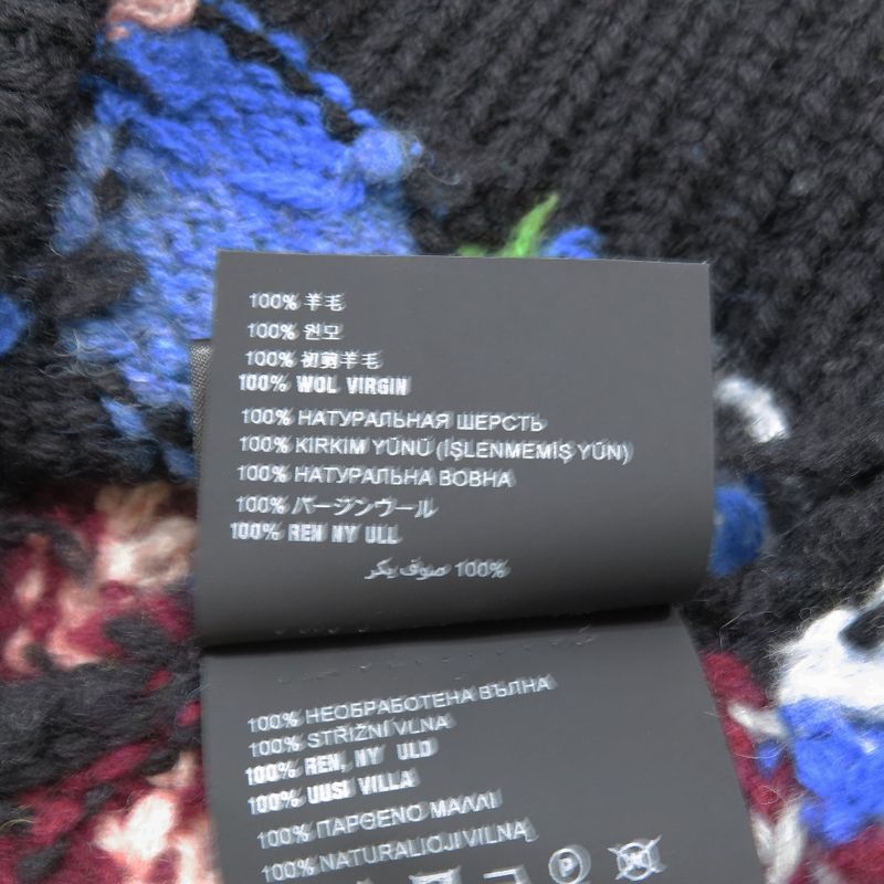 Good Quality 18AW Prada Virgin Wool All-over Knit Sweater Long Sleeves Thick