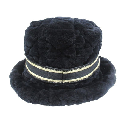Unused 23aw Christian DIOR D-bobby Canage Bobby Hat Lamb Leather Fur Bucket Hat