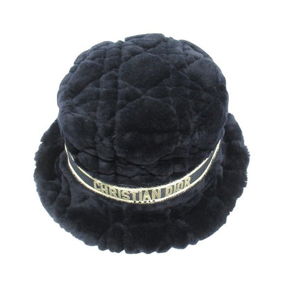 Unused 23aw Christian DIOR D-bobby Canage Bobby Hat Lamb Leather Fur Bucket Hat