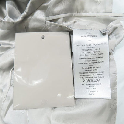 Unused DIOR Tailored Jacket Bleather Peaked Lapel Double Breasted Center Vent