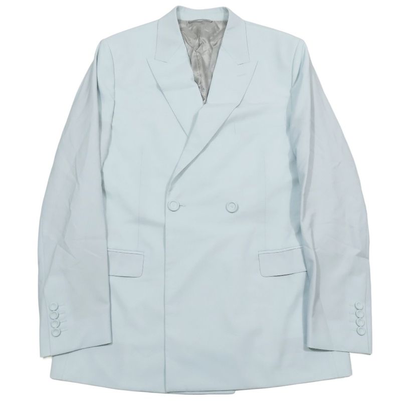 Unused DIOR Tailored Jacket Bleather Peaked Lapel Double Breasted Center Vent