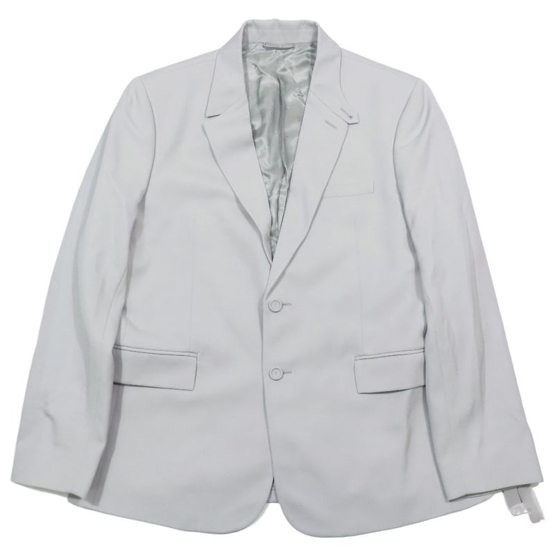 Unused DIOR Wool Tailored Jacket Bleather Single Breasted Side Vents Full Lined