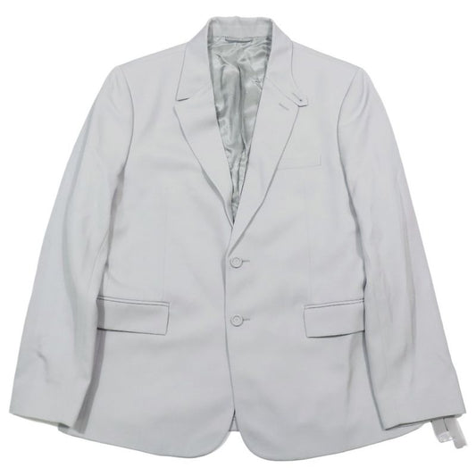 Unused DIOR Wool Tailored Jacket Bleather Single Breasted Side Vents Full Lined