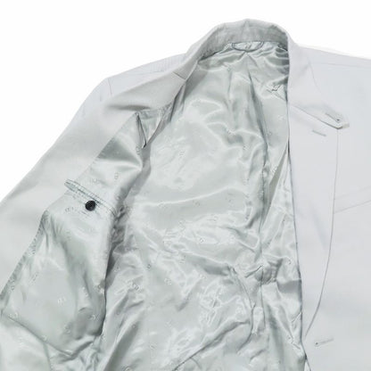 Unused DIOR Wool Tailored Jacket Bleather Single Breasted Side Vents Full Lined