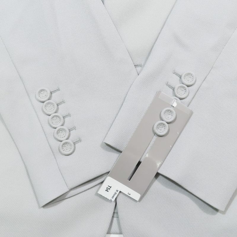 Unused DIOR Wool Tailored Jacket Bleather Single Breasted Side Vents Full Lined