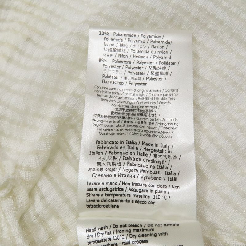 Unused 2022 Fendi Sheer Mesh Cut and Sewn High Neck Long Sleeves Checkered